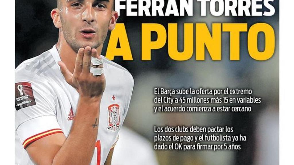 La portada del diario Sport (10/12/2021)