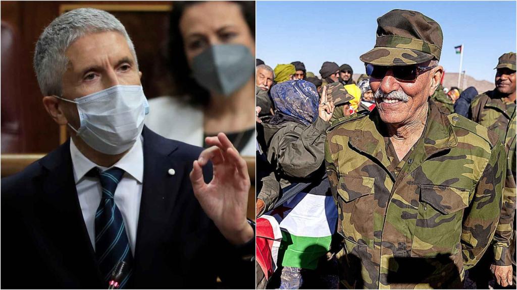 El ministro del Interior y Brahim Ghali.