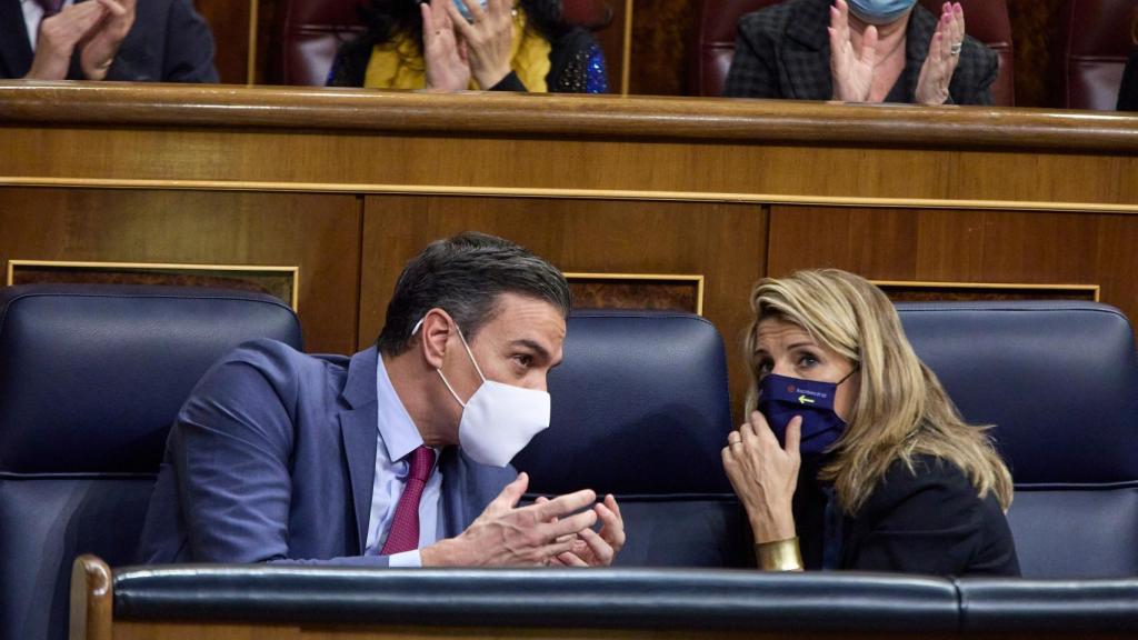 Pedro Sánchez y Yolanda Díaz.