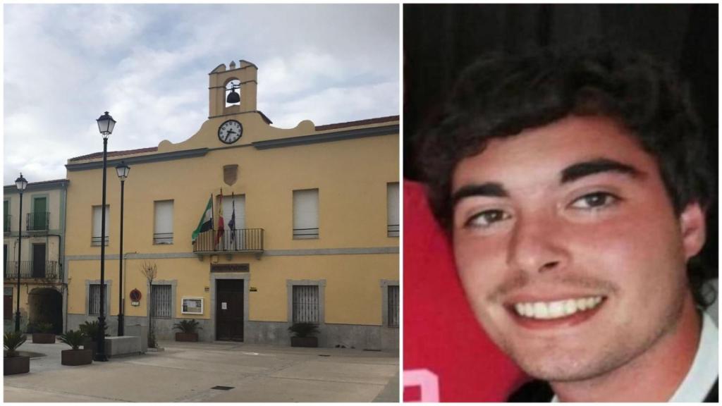 Imagen de la plaza de Zorita y de Pablo.