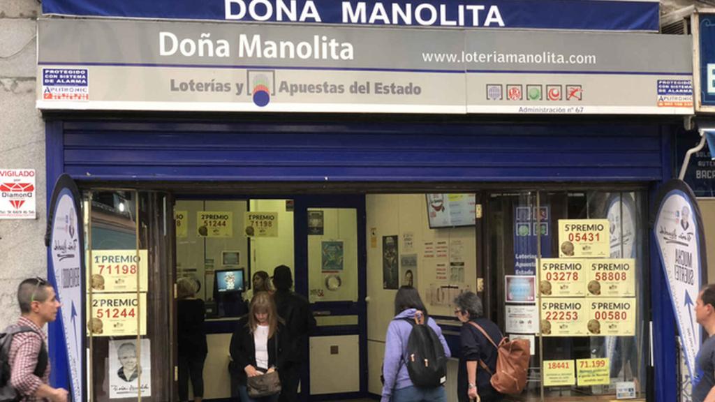 Administración de lotería Doña Manolita.