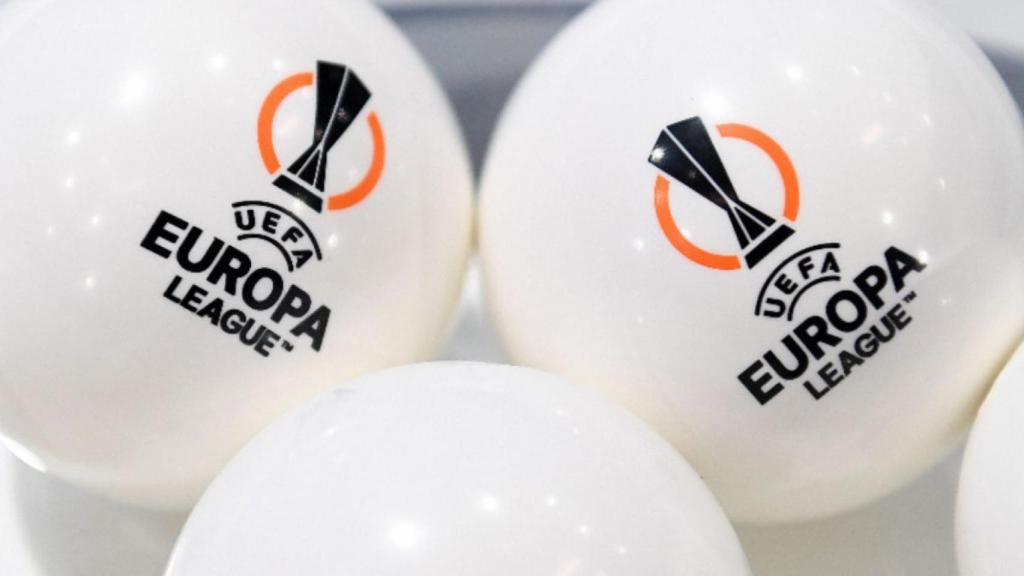 Las bolas del sorteo de la Europa League.