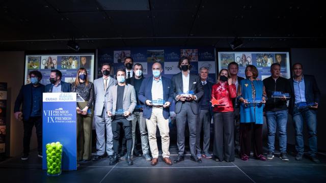 Galardonados, de la edición de 2020, en los Premios Ciudad de la Raqueta María de Villota