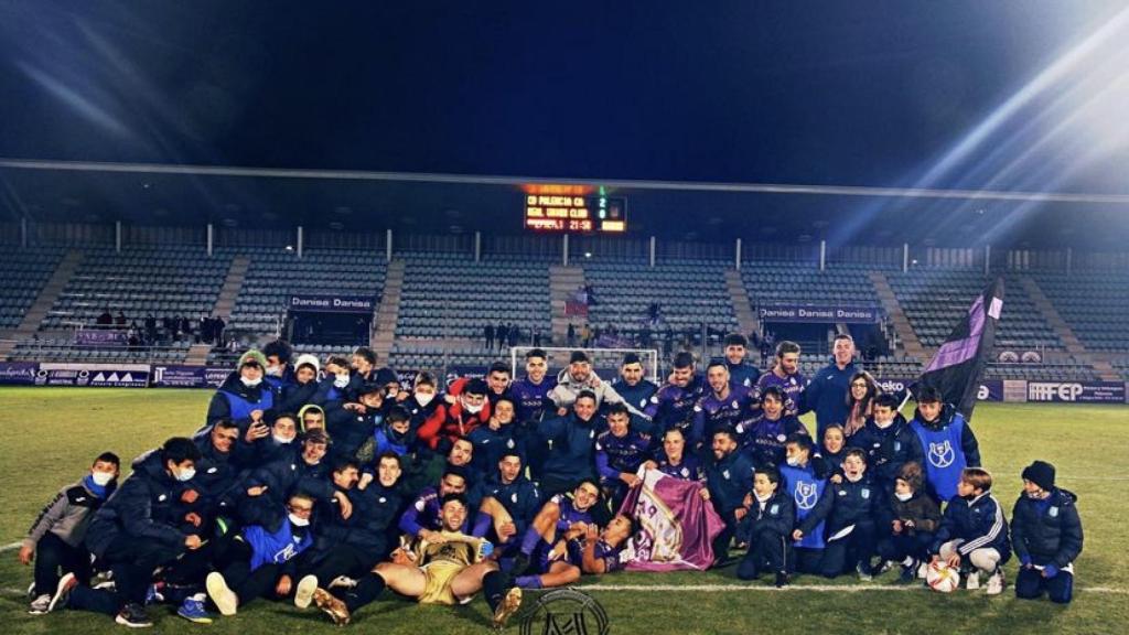 El Palencia Cristo Atlético tras lograr el pase a la segunda ronda de la Copa del Rey