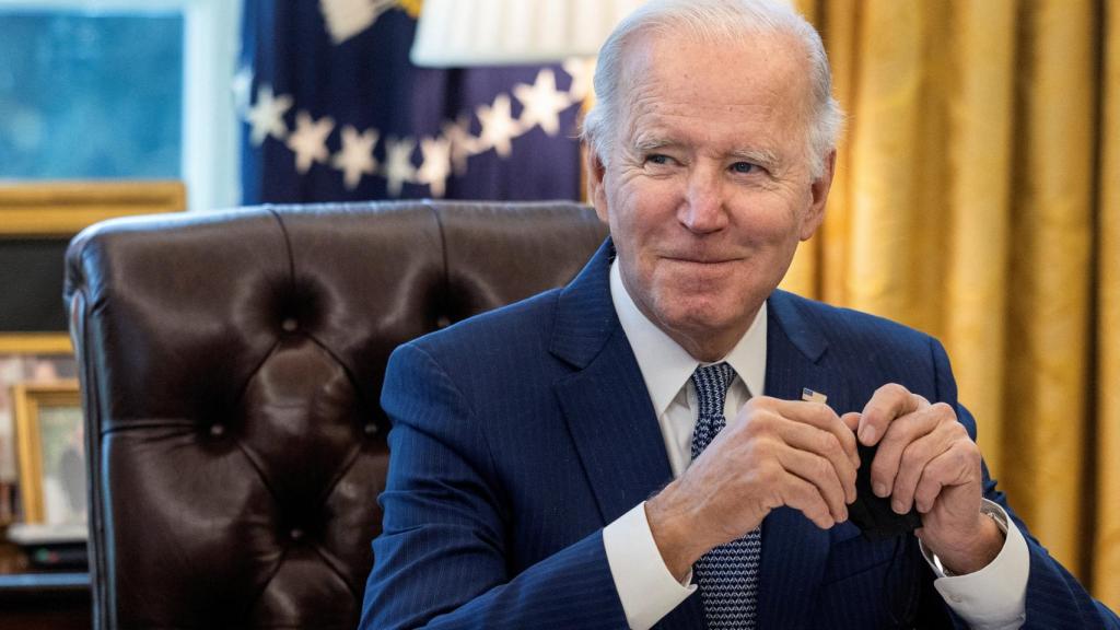Joe Biden, presidente de EEUU, en el Despacho Oval de la Casa Blanca.