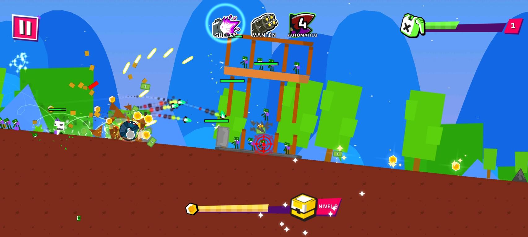 Downhill Smash disparos