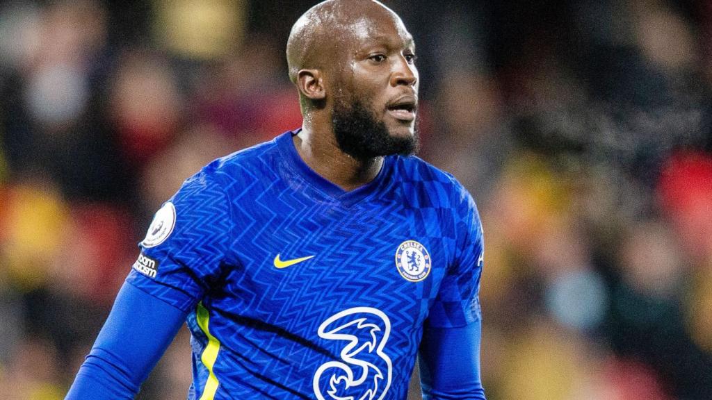 Romelu Lukaku, en un partido del Chelsea de la temporada 2021/2022