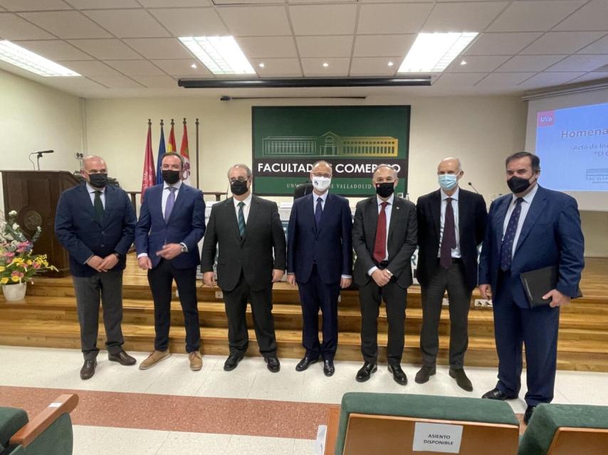 Presentación de la inauguración del aula 'El Corte Inglés' en la Facultad de Comercio