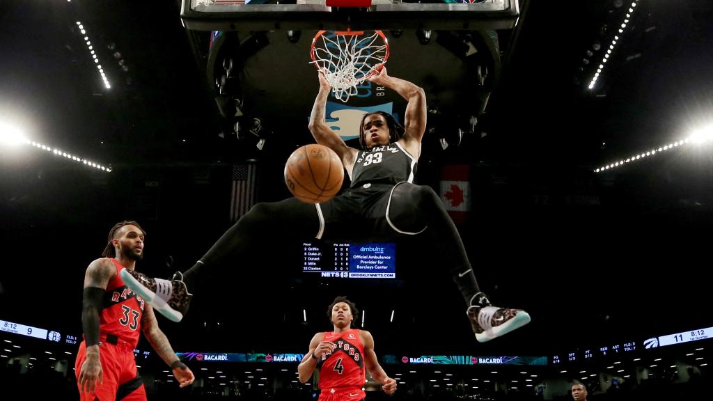 Partido de la NBA entre Brooklyn Nets y Toronto Raptors