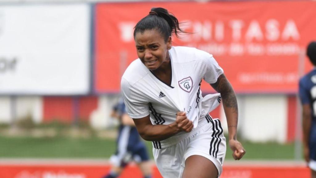 Geyse Ferreira, en un partido del Madrid CFF