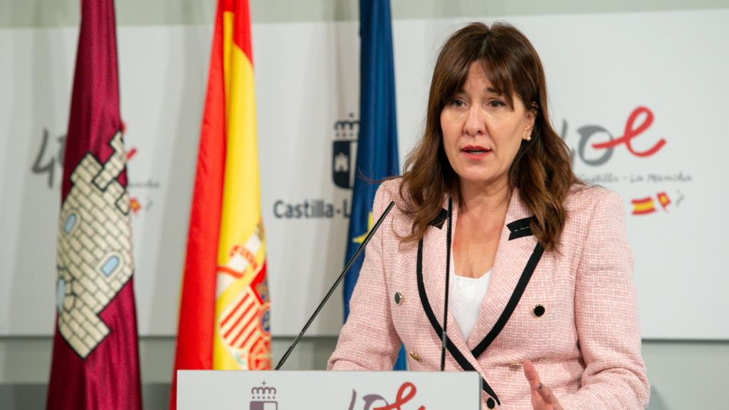 Blanca Fernández, portavoz del Gobierno de Castilla-La Mancha. Foto: JCCM