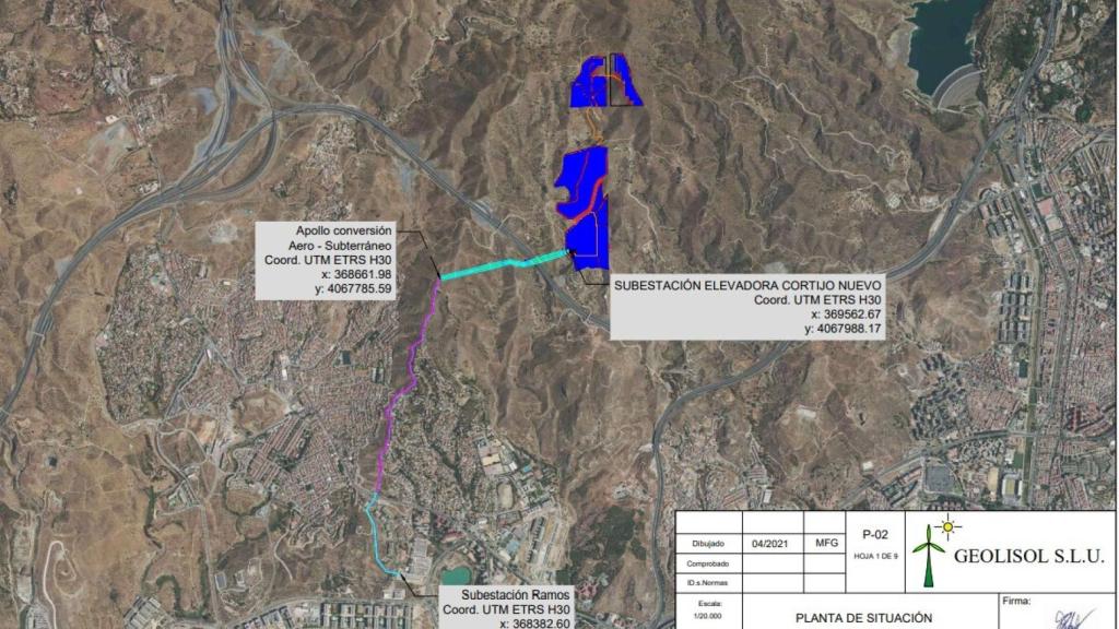 Ubicación donde se proyecta el parque fotovoltaico.