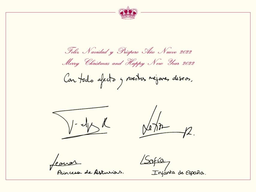 La felicitación de los Reyes.