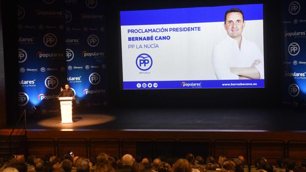 Bernabé Cano, reelegido presidente del Partido Popular de La Nucía.