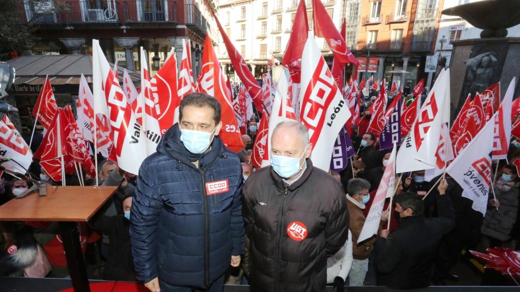Vicente Andrés y Faustino Temprano, secretarios autonómicos de CCOO y UGT