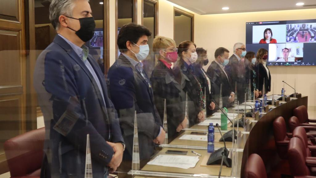 Concejales del PP en el pleno.