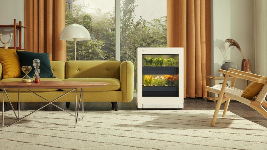 El invernadero inteligente de LG.