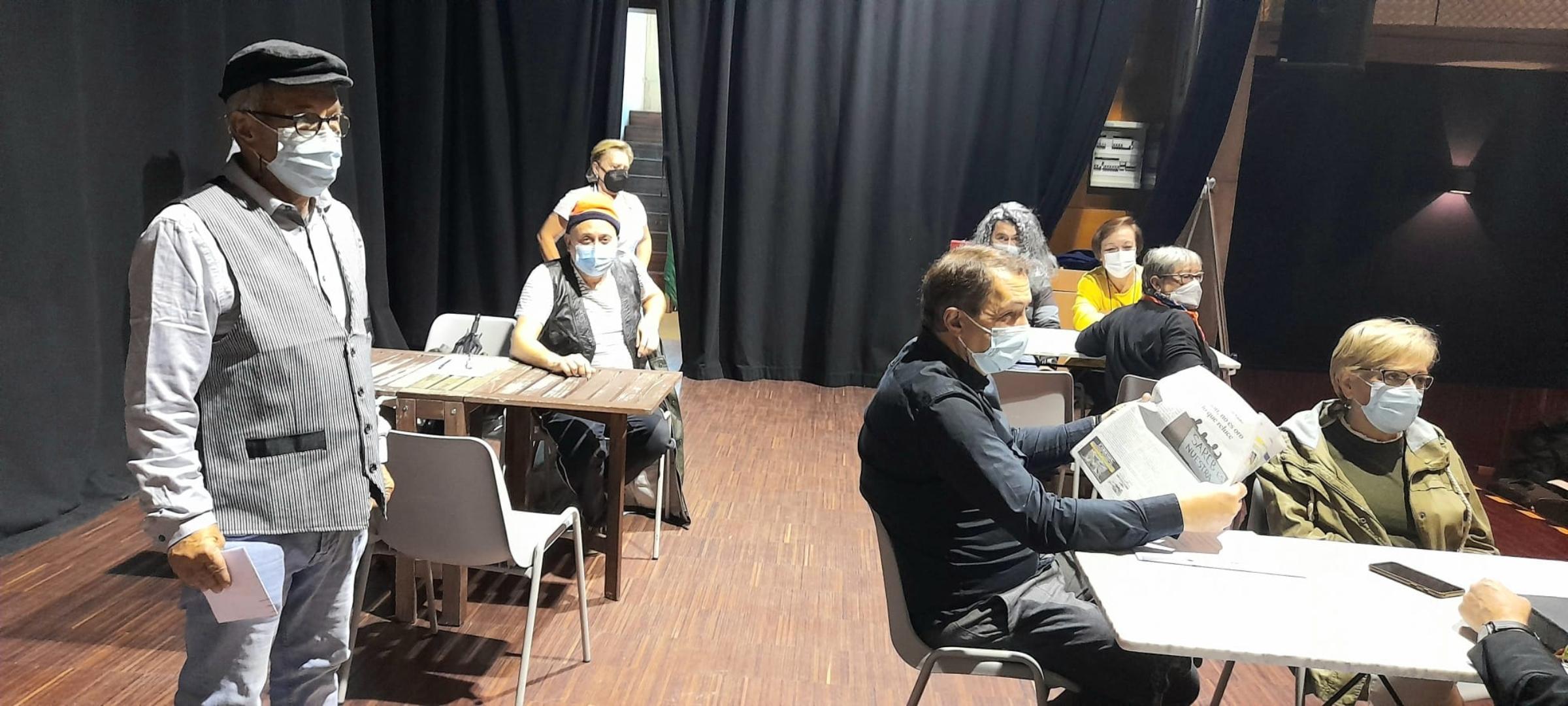 Ensayo de la obra creada por los participantes