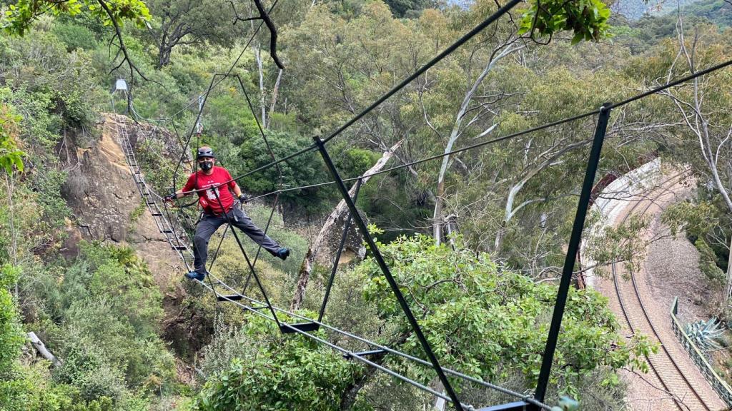 Lo aconsejable es no hacer el tonto cuando se realiza una vía ferrata.