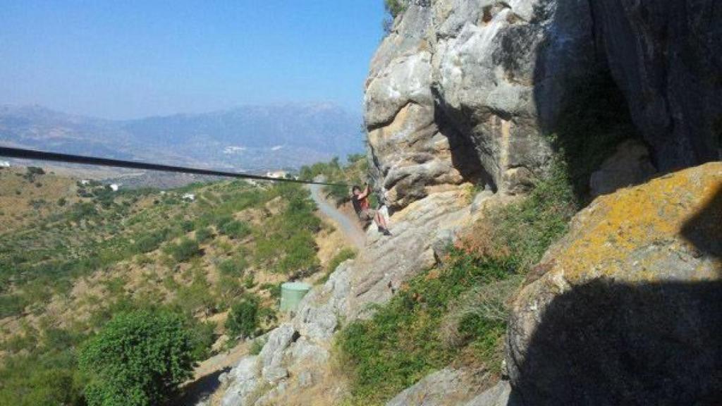 Una ferrata fácil, aunque exigente.