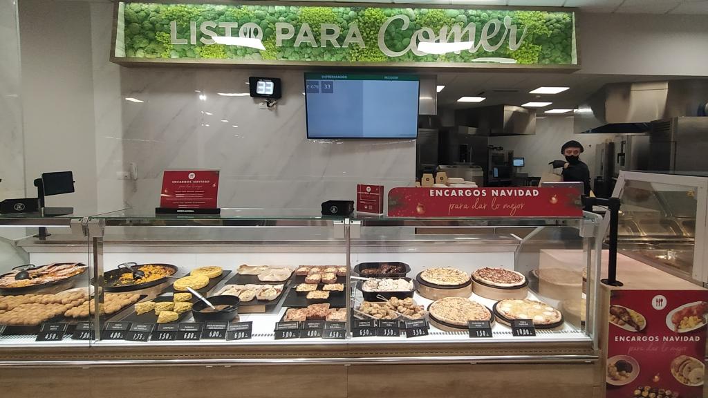Un 'Listo para comer' de Mercadona, anunciando el menú de Navidad.