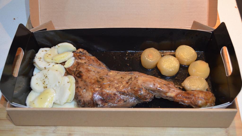 La paletilla de cordero lechal de Mercadona, antes de ser horneada.