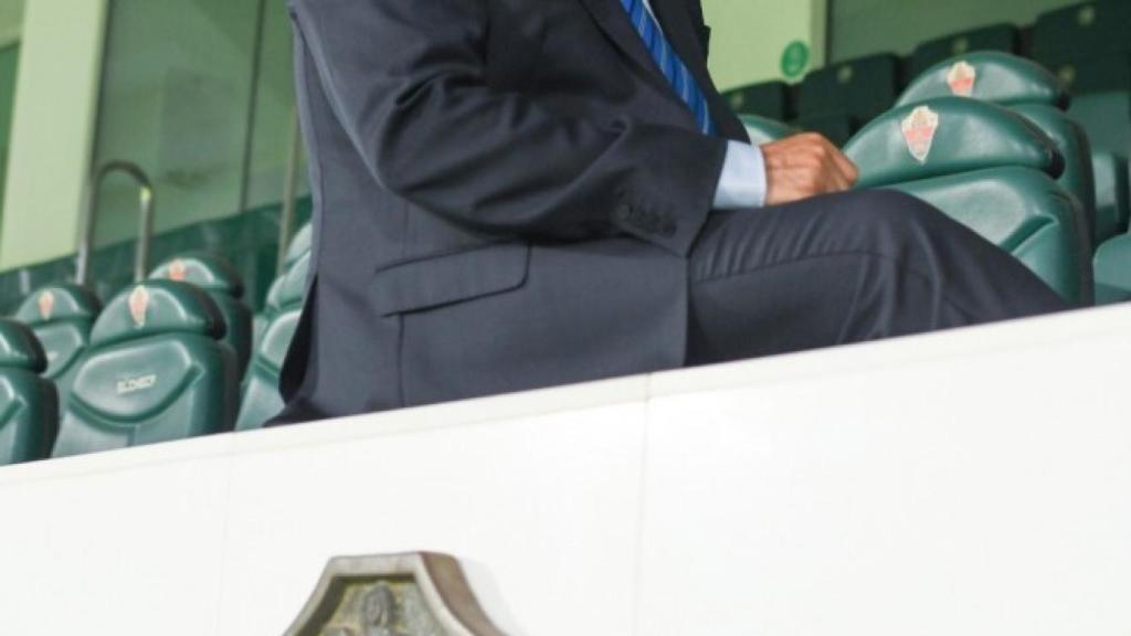 Christian Bragarnik, en el palco del Martínez Valero.