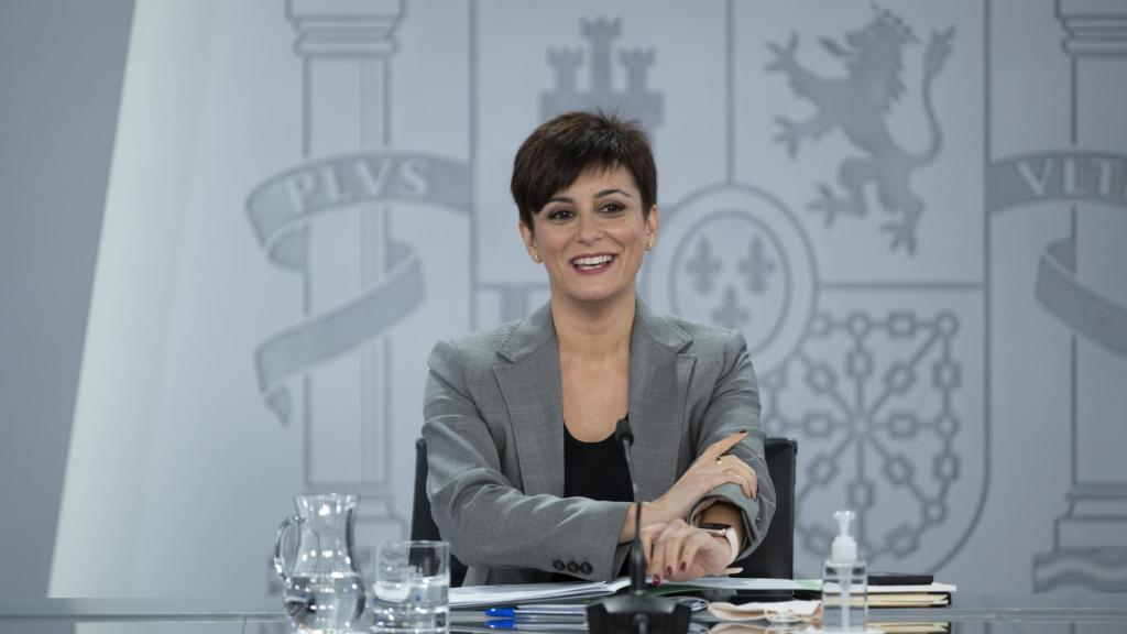 Isabel Rodríguez, ministra portavoz, en la rueda de prensa posterior al Consejo de Ministros.