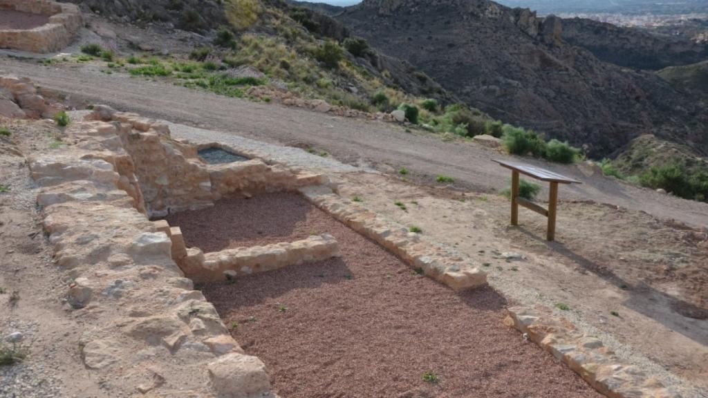 Vistas al yacimiento de Peña Negra en Crevillente.