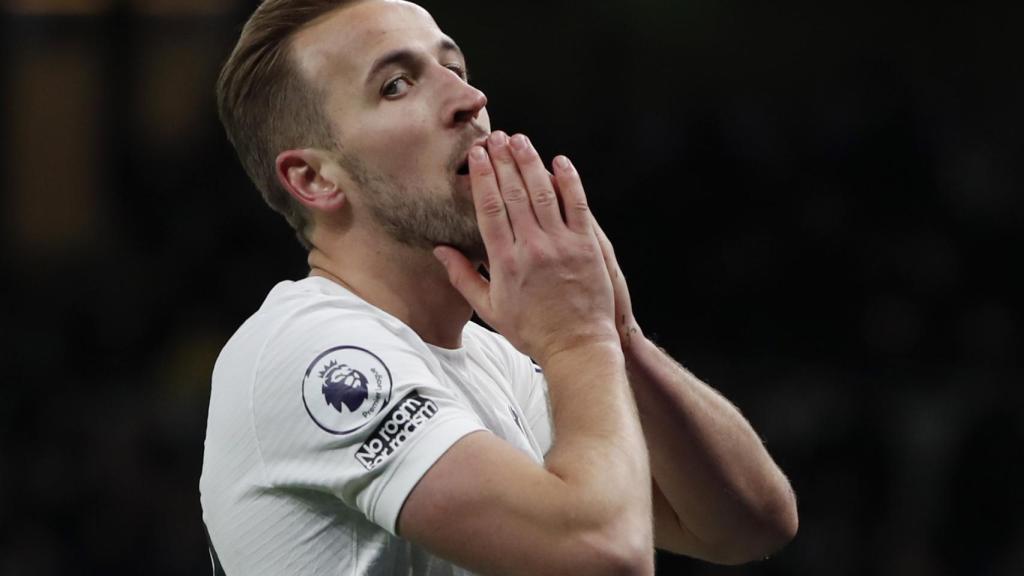 Harry Kane, con el Tottenham Hotspur
