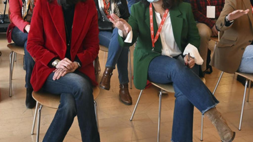 Pilar Llop junto a Esther Peña / ICAL