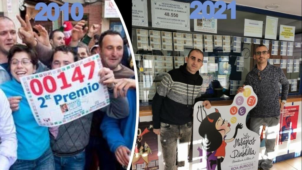 Aarón y su hermano Borja posan en la administración de Roa