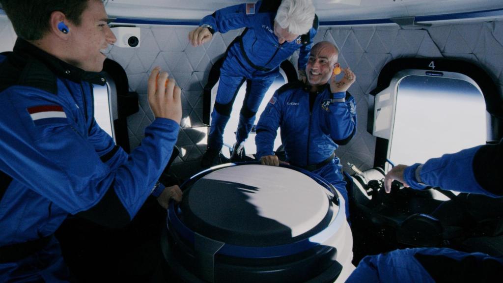 Interior de la cápsula de Blue Origin