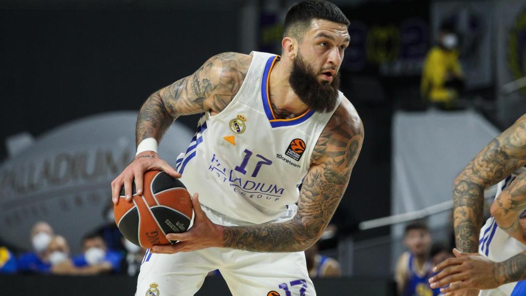 Vincent Poirier, durante un partido del Real Madrid.