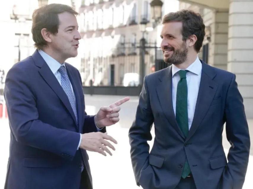 Mañueco con Pablo Casado / Europa Press