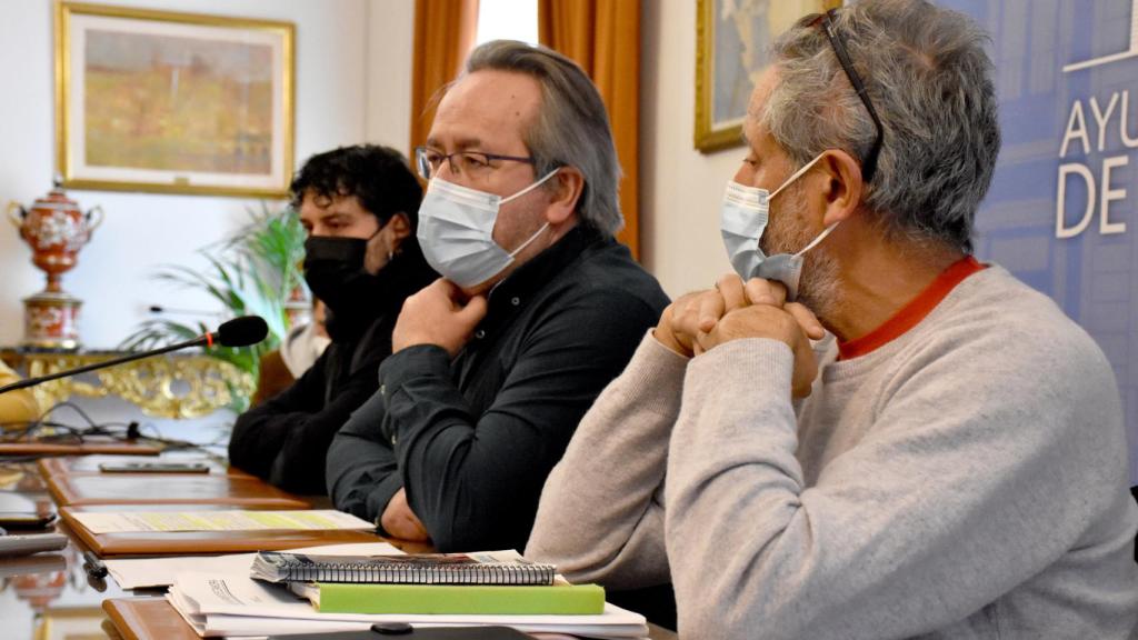 Francisco Guarido, Romualdo Fernández y Diego Bernardo