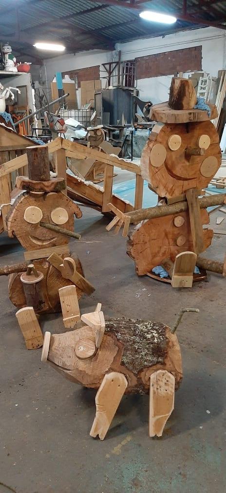 Figuras en fase de preparación. Foto: Cedida.