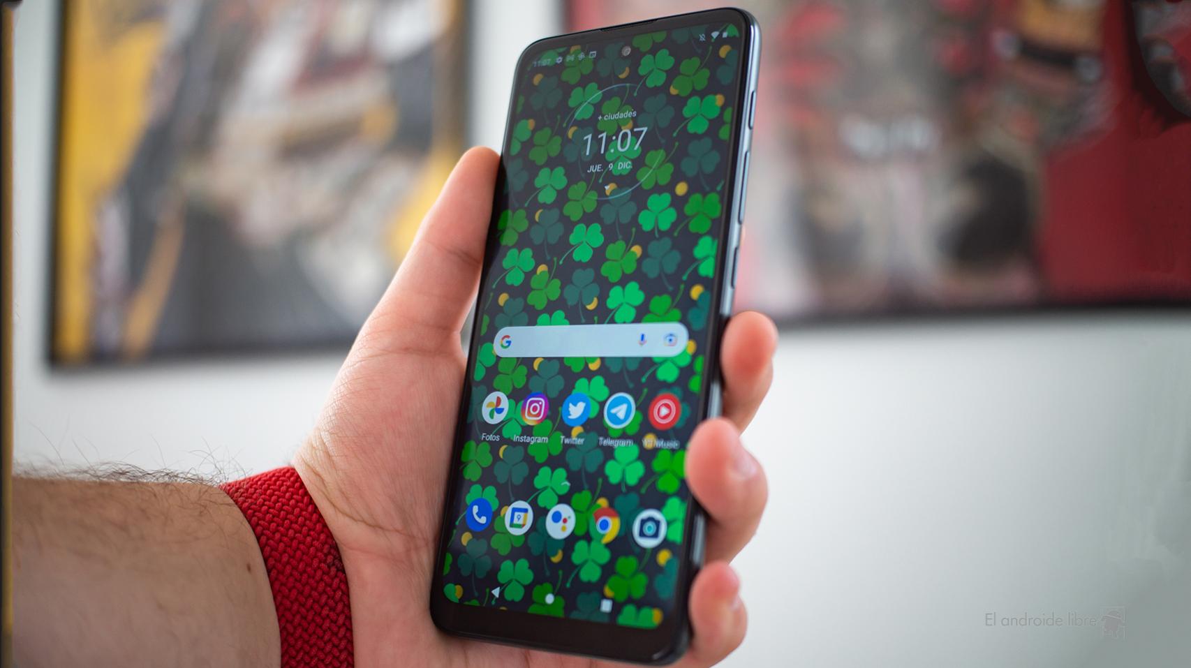 Motorola Moto E40 pantalla de inicio