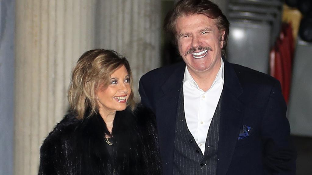 María Teresa Campos y Bigote Arrocet, en la Navidad de 2018.