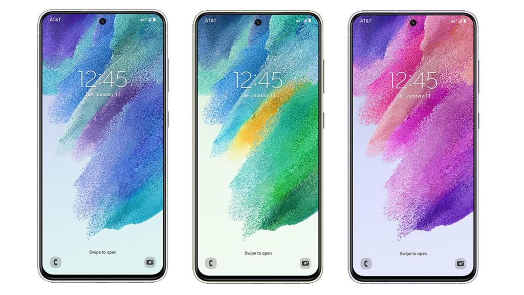 Samsung Galaxy S21 FE de frente