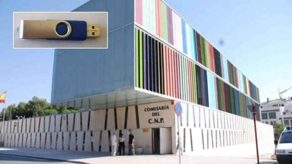 comisariaEl 'pendrive' que obra en poder de la Comisaría de Policía Nacional en Albacete.