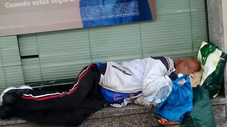 Foto ganadora del concurso entre los residentes de los albergues. Se titula 'Duerme tranquilo'.