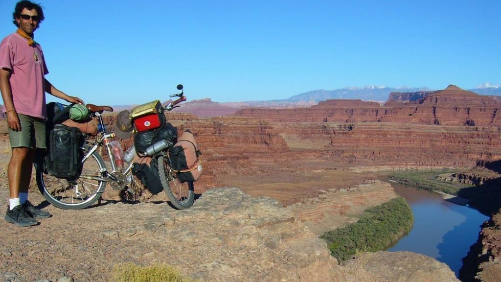 Salva Rodríguez en el Cañón del Colorado (EEUU).