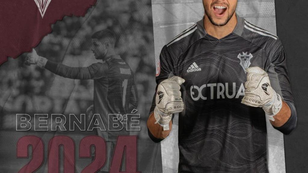 El portero Bernabé renueva con el Albacete hasta el año 2024