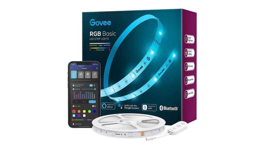 Tiras LED compatibles con Alexa.