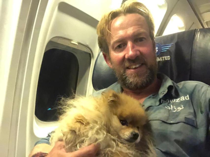 Pen Farthing, en su regreso a Reino Unido.