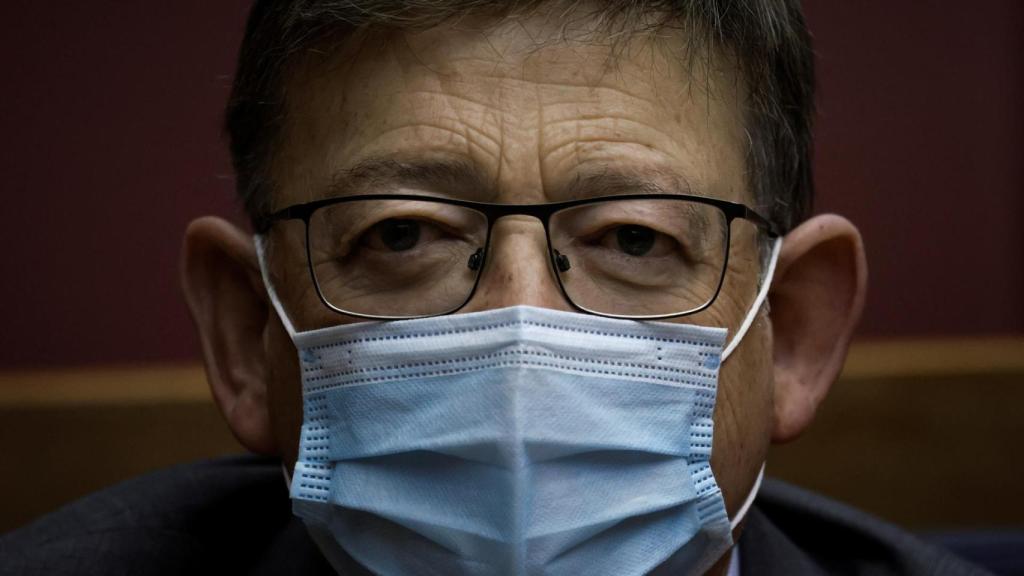 El presidente de la Generalitat, Ximo Puig, este miércoles en las Cortes.