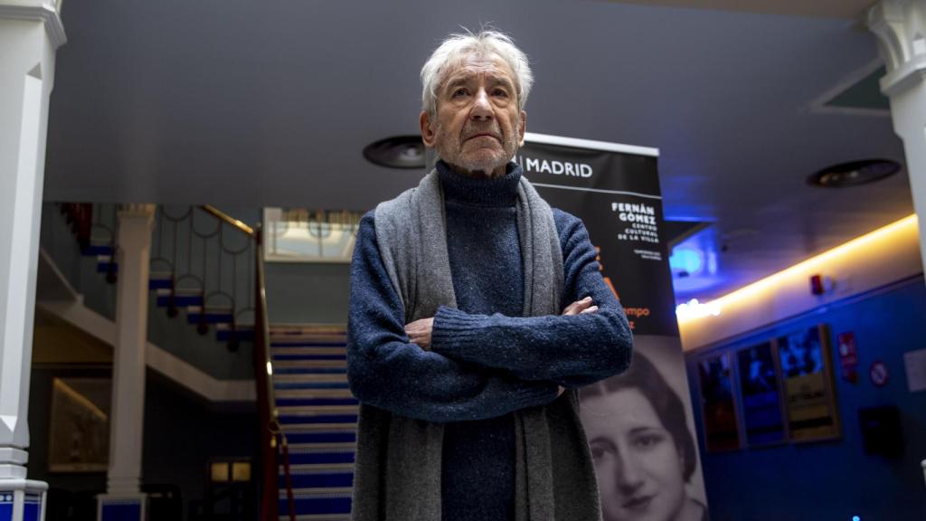 José Sacristán durante al presentación de la obra 'El hijo de la cómica'.