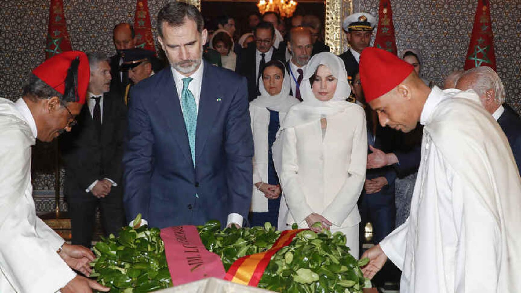 Los reyes de España juntos en Marruecos.