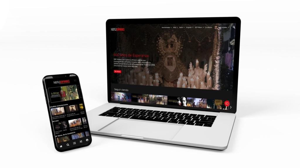 Neflicofrades en un ordenador portátil.